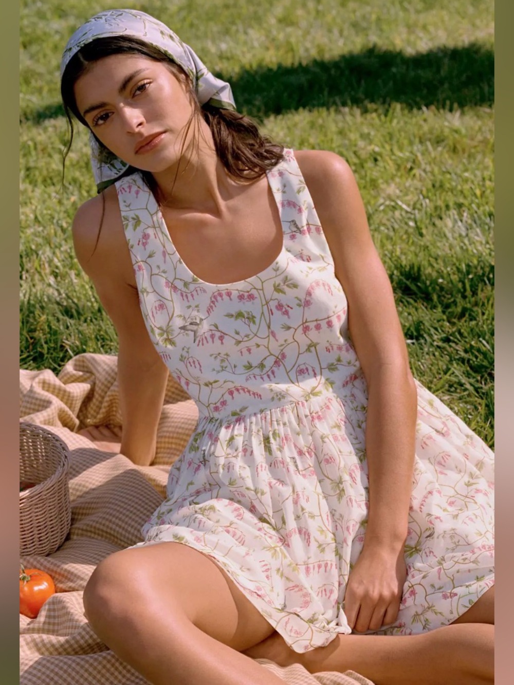 Rachel Antonoff Eliana Sleeveless Babydoll Mini Dress size Medium NWT